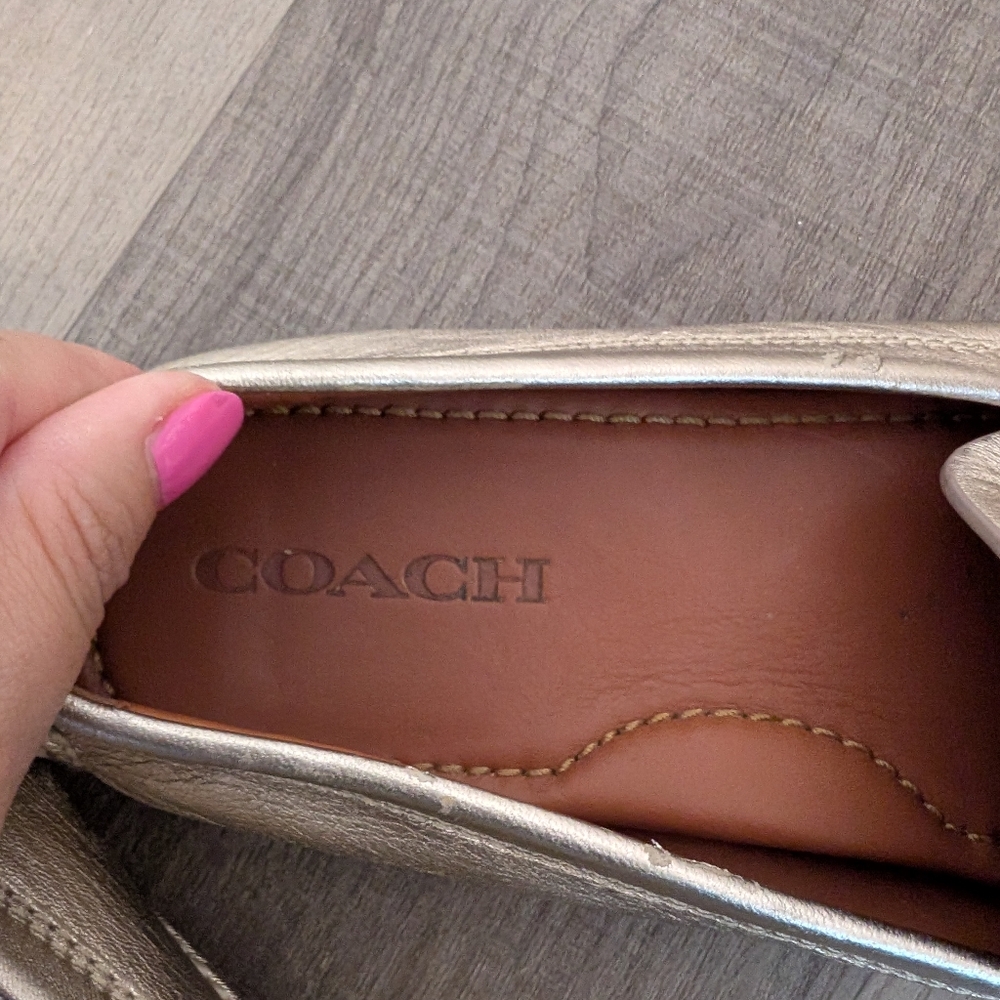 Coach/Champagne Loafer Sz 9.5 - Picture 3 of 8